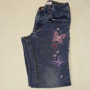 Girls Jeans with Butterflies